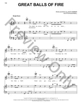Great Balls Of Fire piano sheet music cover